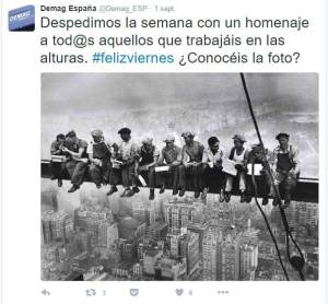 ejemplo de twitter en marketing industrial