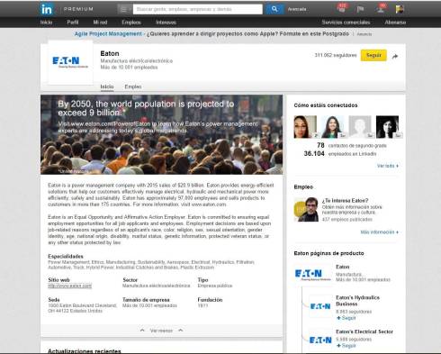 ejemplo de uso de linkedin en marketing industrial